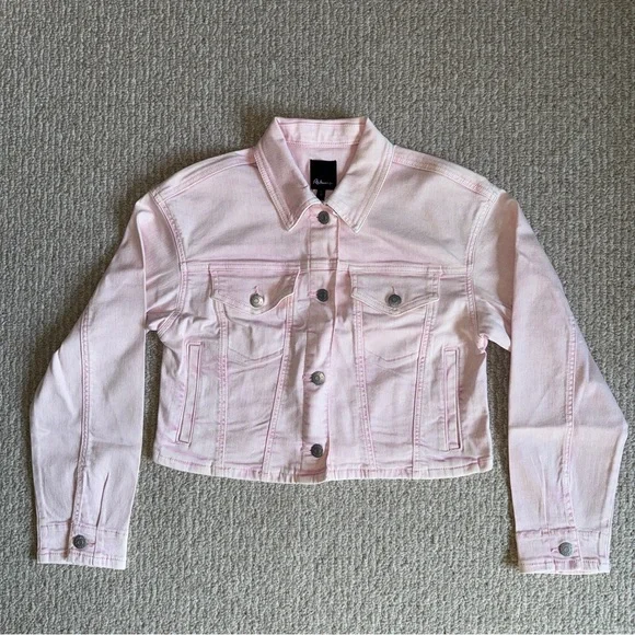 Pink cropped Jean jacket - Picture 2 of 11